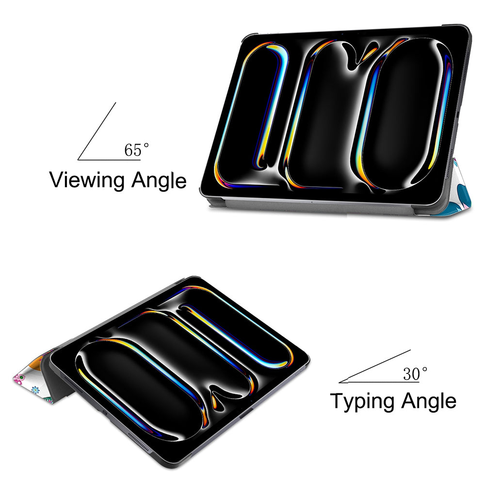Cover til Apple iPad Pro 11 (2024), Techsuit, FoldPro Butterfly, Multifarvet