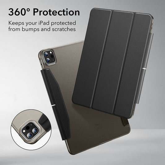 Etui til Apple iPad Pro 13 (2024), ESR, Ascend Trifold, Sort Satineret