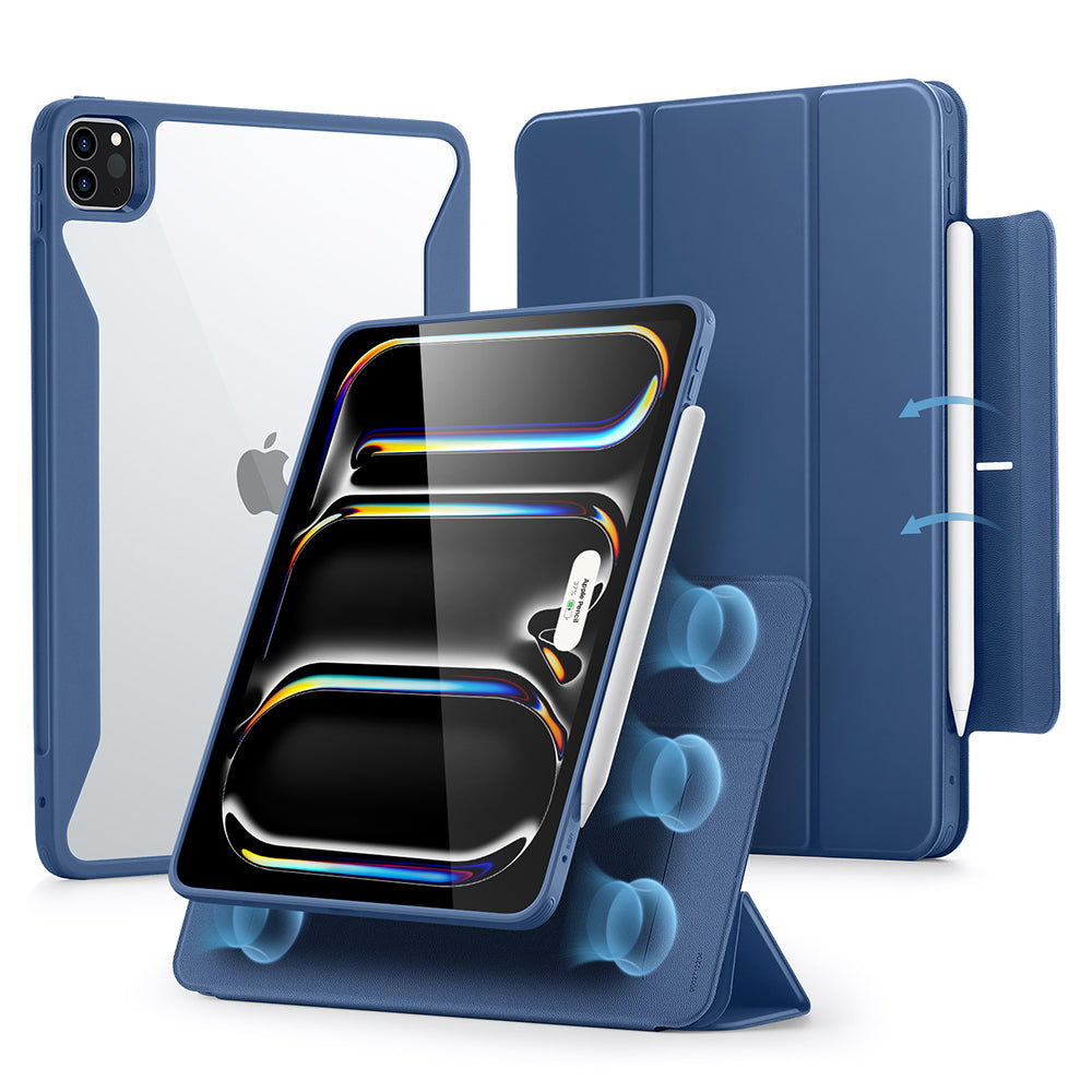 Case for Apple iPad Pro 13 (2024), ESR, Rebound Hybrid, Navy Blue
