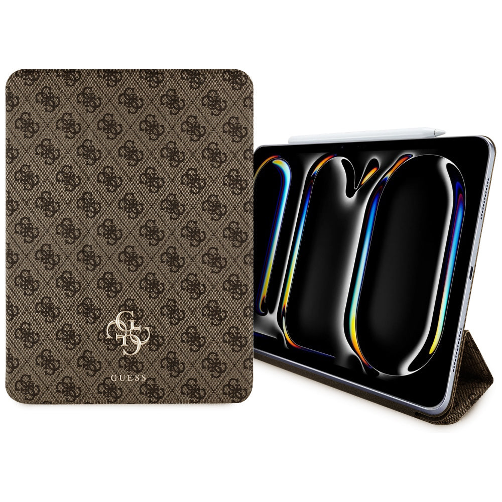 Etui til Apple iPad Pro 13 (2024), Guess, 4G Big Logo, Brun