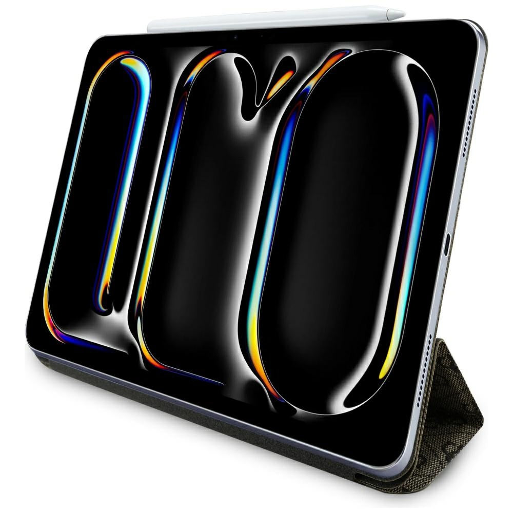 Etui til Apple iPad Pro 13 (2024), Guess, 4G Big Logo, Brun