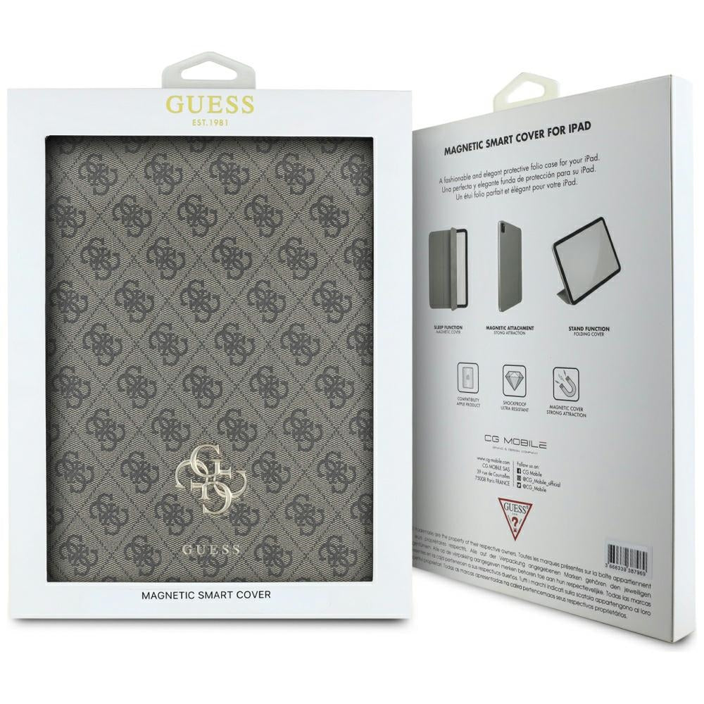 Etui til Apple iPad Pro 13 (2024), Guess, 4G Big Logo, Brun