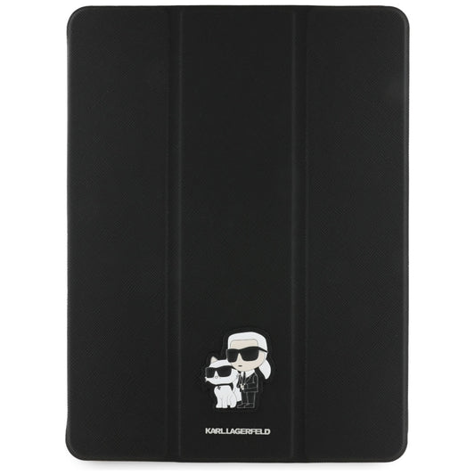 Etui til Apple iPad Pro 13 (2024), Karl Lagerfeld, Saffiano Karl & Choupette, Sort