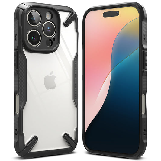 Etui til Apple iPhone 16, Ringke, Fusion X, Sort