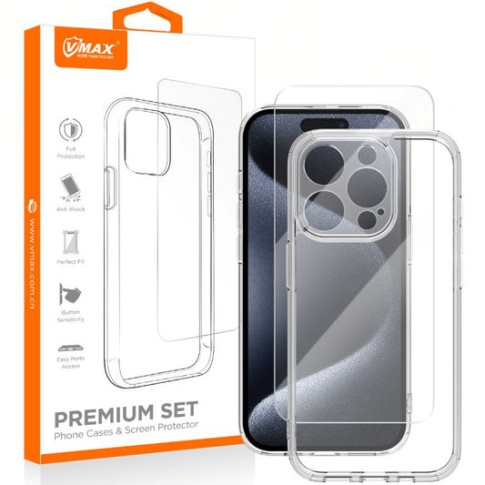 Cover til Apple iPhone 16 Pro Max, Vmax, Premium, Transparent