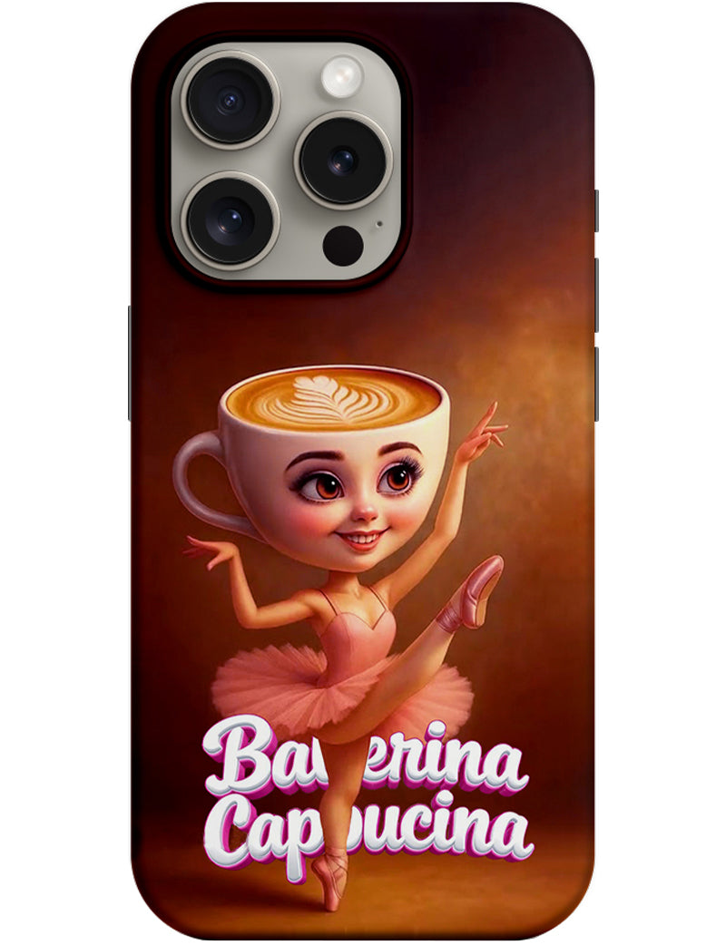 Cover til Apple iPhone 14 Pro, Perfect Case, Italian Brainrot Ballerina Capuccina, Multicolor