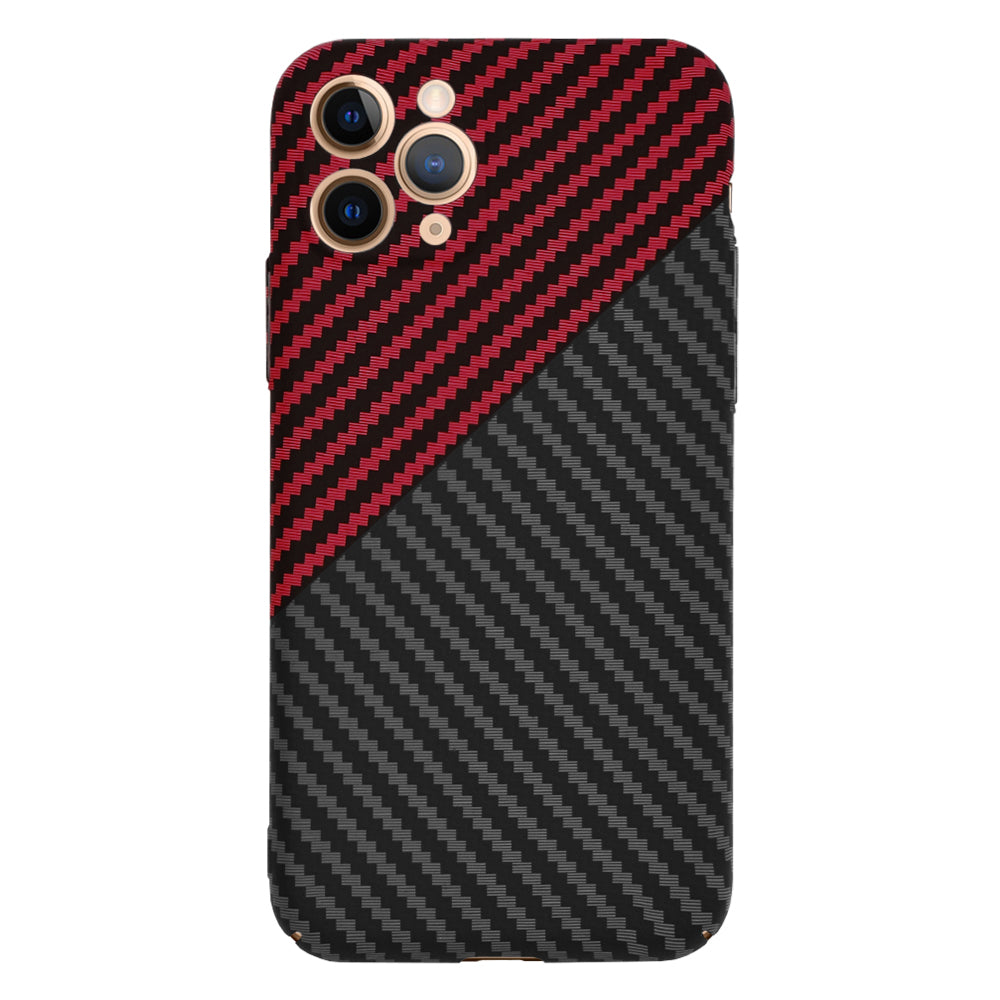 Cover til Apple iPhone 11 Pro, Techsuit, Carbonite FiberShell, Sort Rød