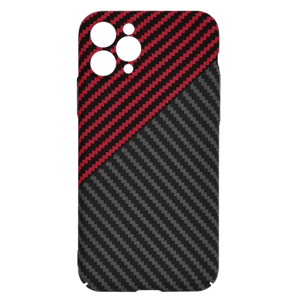 Cover til Apple iPhone 11 Pro, Techsuit, Carbonite FiberShell, Sort Rød