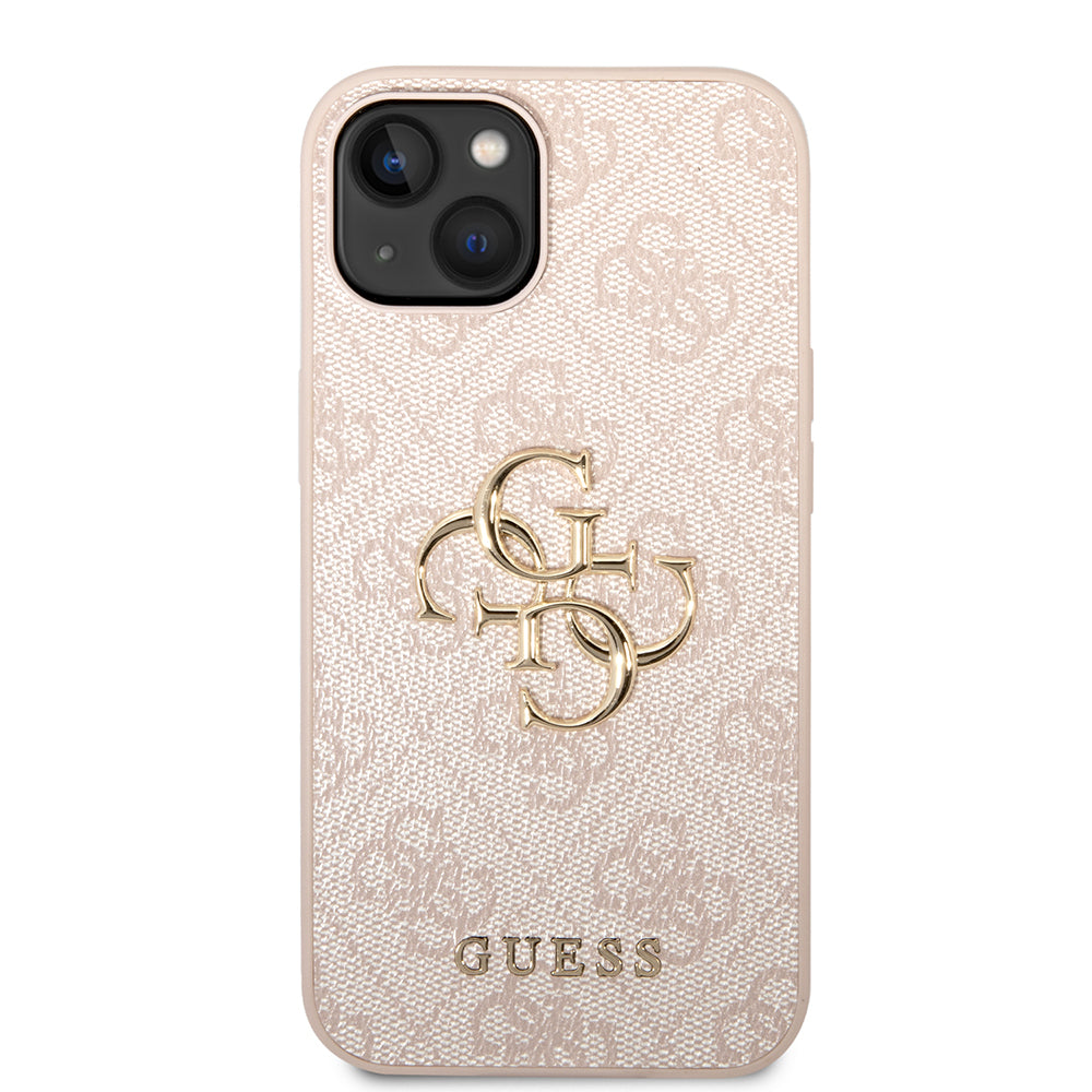 Etui til Apple iPhone 14, Guess, 4G Metal Logo, Pink