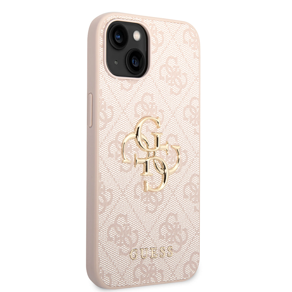 Etui til Apple iPhone 14, Guess, 4G Metal Logo, Pink