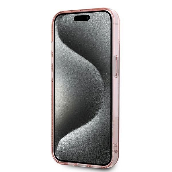 Etui til Apple iPhone 14, Karl Lagerfeld, IML Luxury Monogram Choupette's Head, Pink