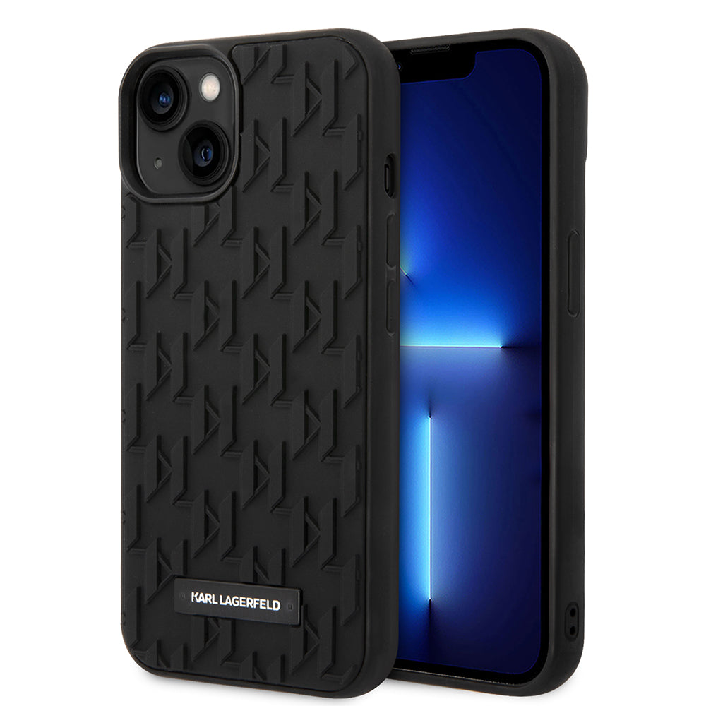 Etui til Apple iPhone 14 Plus, Karl Lagerfeld, 3D Monogram, Sort