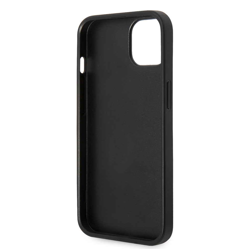 Etui til Apple iPhone 14 Plus, Karl Lagerfeld, Saffiano Karl's Head, Sølvfarvet
