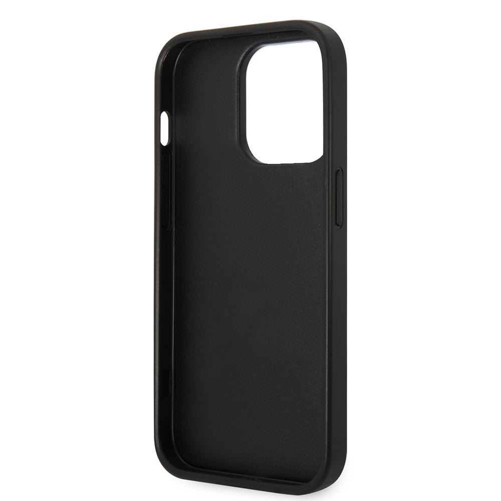 Etui til Apple iPhone 14 Pro, Karl Lagerfeld, Saffiano Karl's Head, Sort