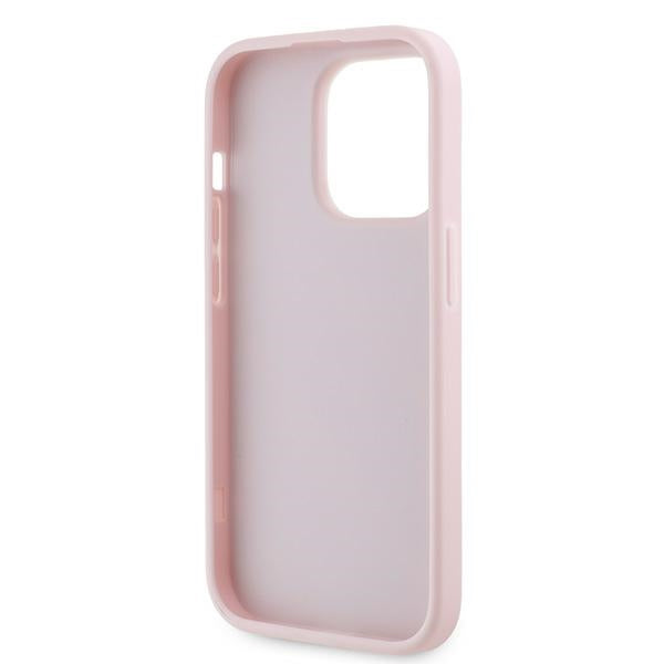Etui til Apple iPhone 14 Pro Max, Karl Lagerfeld, Diagonal Quilted Script, Pink