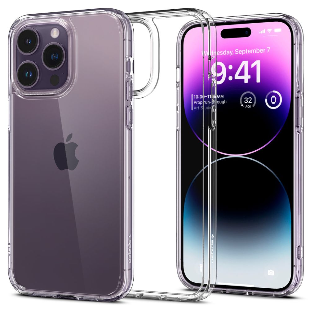 Etui til Apple iPhone 14 Pro Max, Spigen, Ultra Hybrid, Gennemsigtig ACS04816