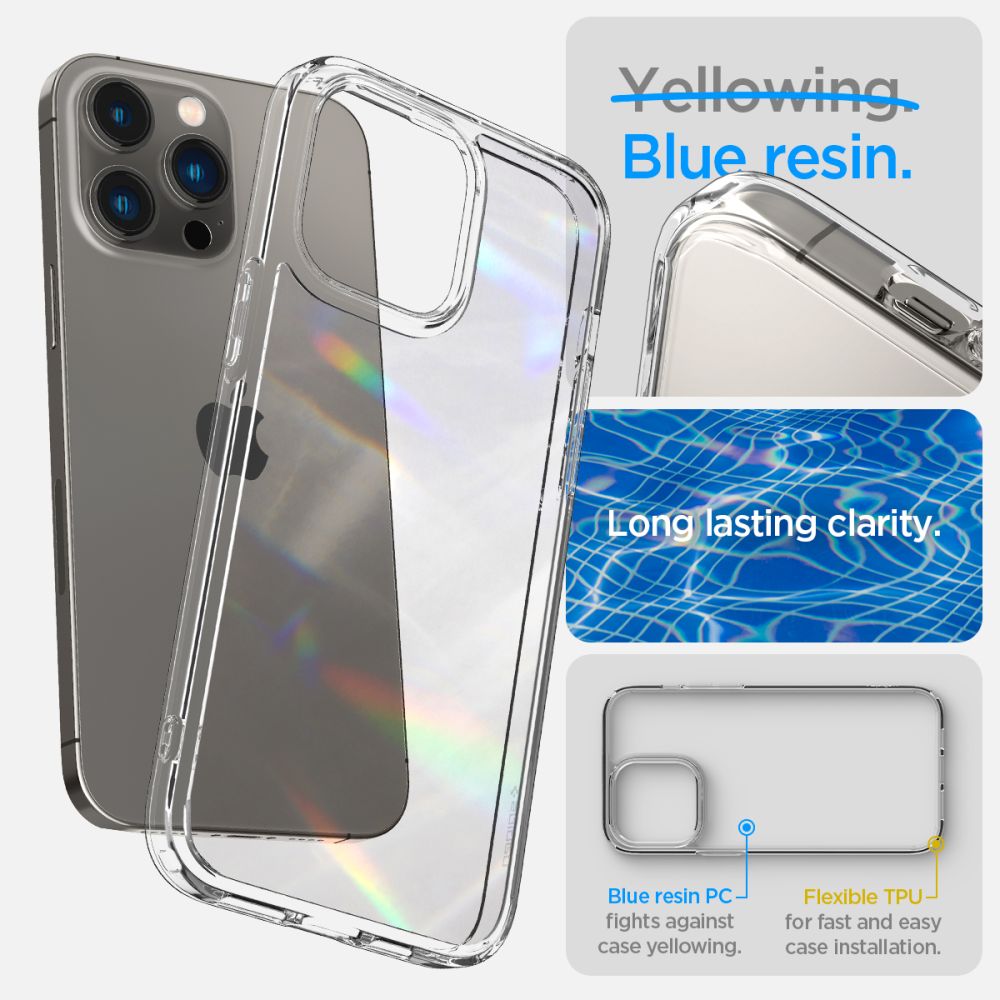 Etui til Apple iPhone 14 Pro Max, Spigen, Ultra Hybrid, Gennemsigtig ACS04816