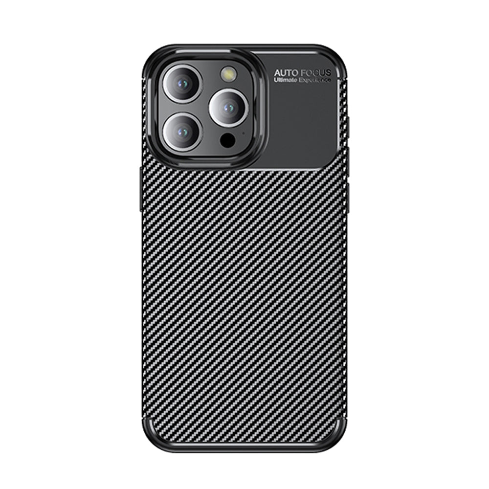 Etui til Apple iPhone 14 Pro, Techsuit, CarbonFiber, Sort