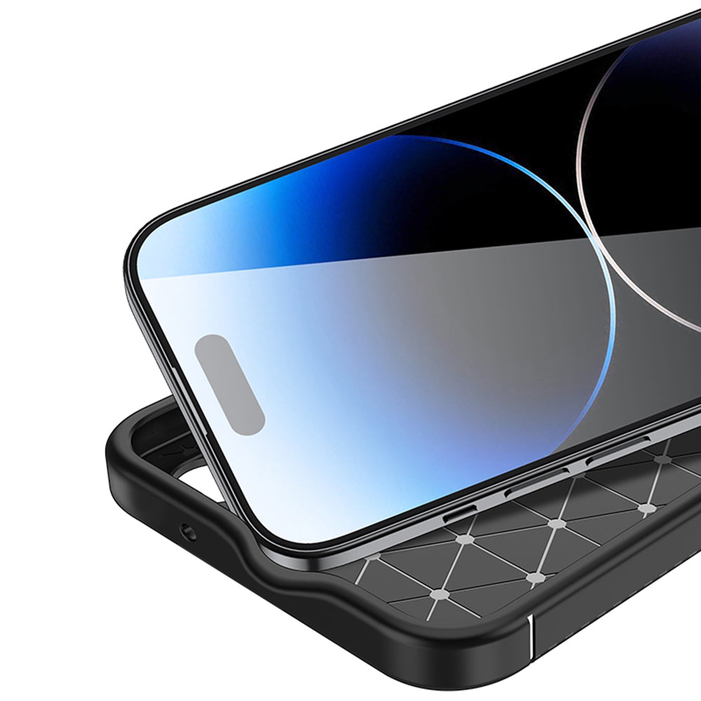 Etui til Apple iPhone 14 Pro, Techsuit, CarbonFiber, Sort