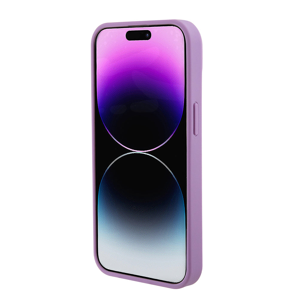 Etui til Apple iPhone 15, Guess, 4G Stamped, Lys Lilla
