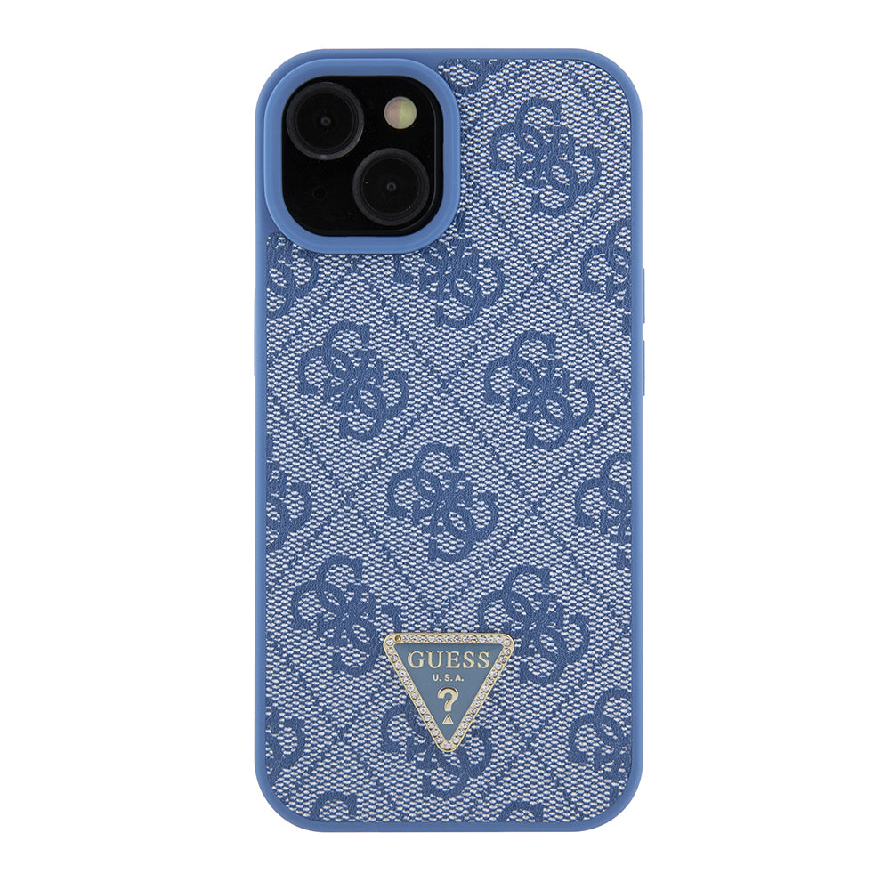 Etui til Apple iPhone 15, Guess, Crossbody 4G Metal Logo, Blå