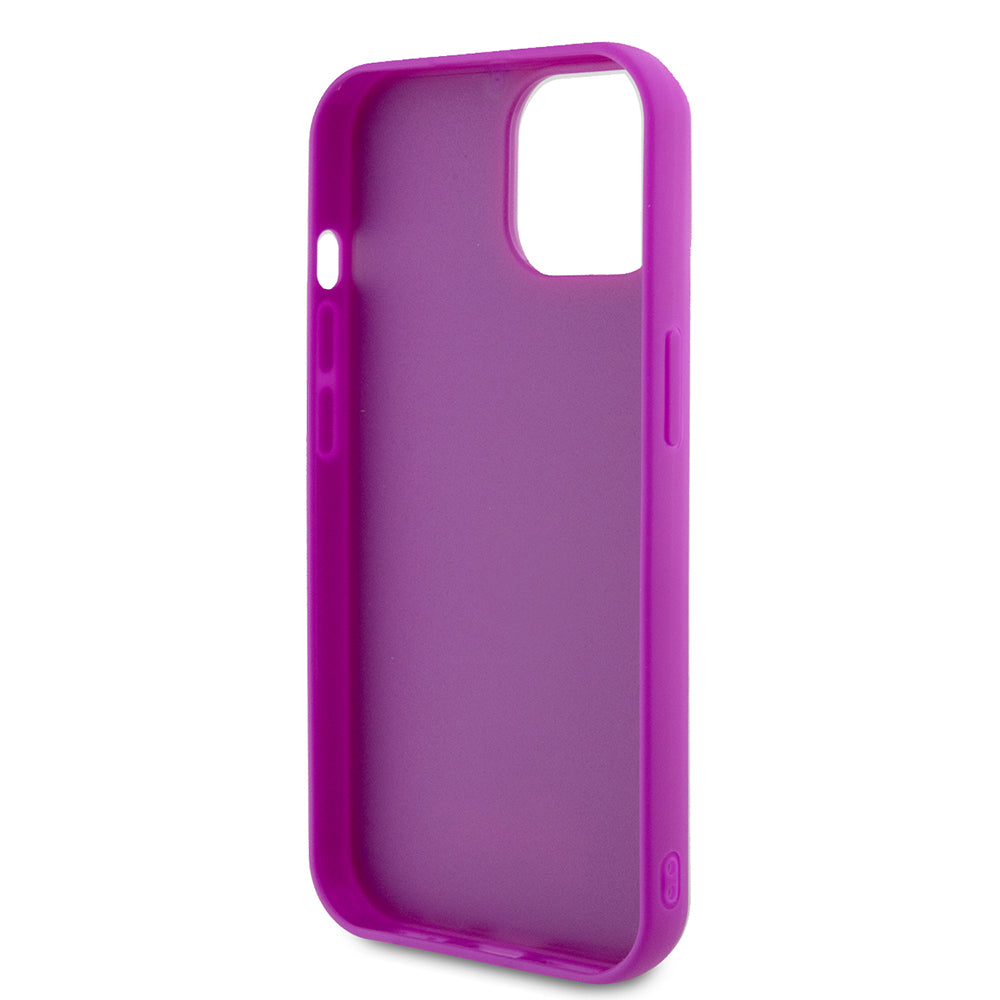 Etui til Apple iPhone 15, Guess, Disco Metal Script, Fuchsia