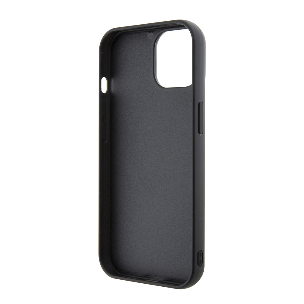 Etui til Apple iPhone 15, Karl Lagerfeld, 3D Rubber Multi Logo, Sort