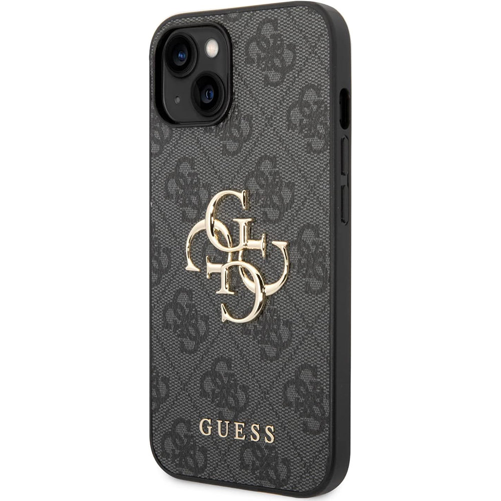 Case for Apple iPhone 15 Plus, Guess, 4G Big Logo, Grey