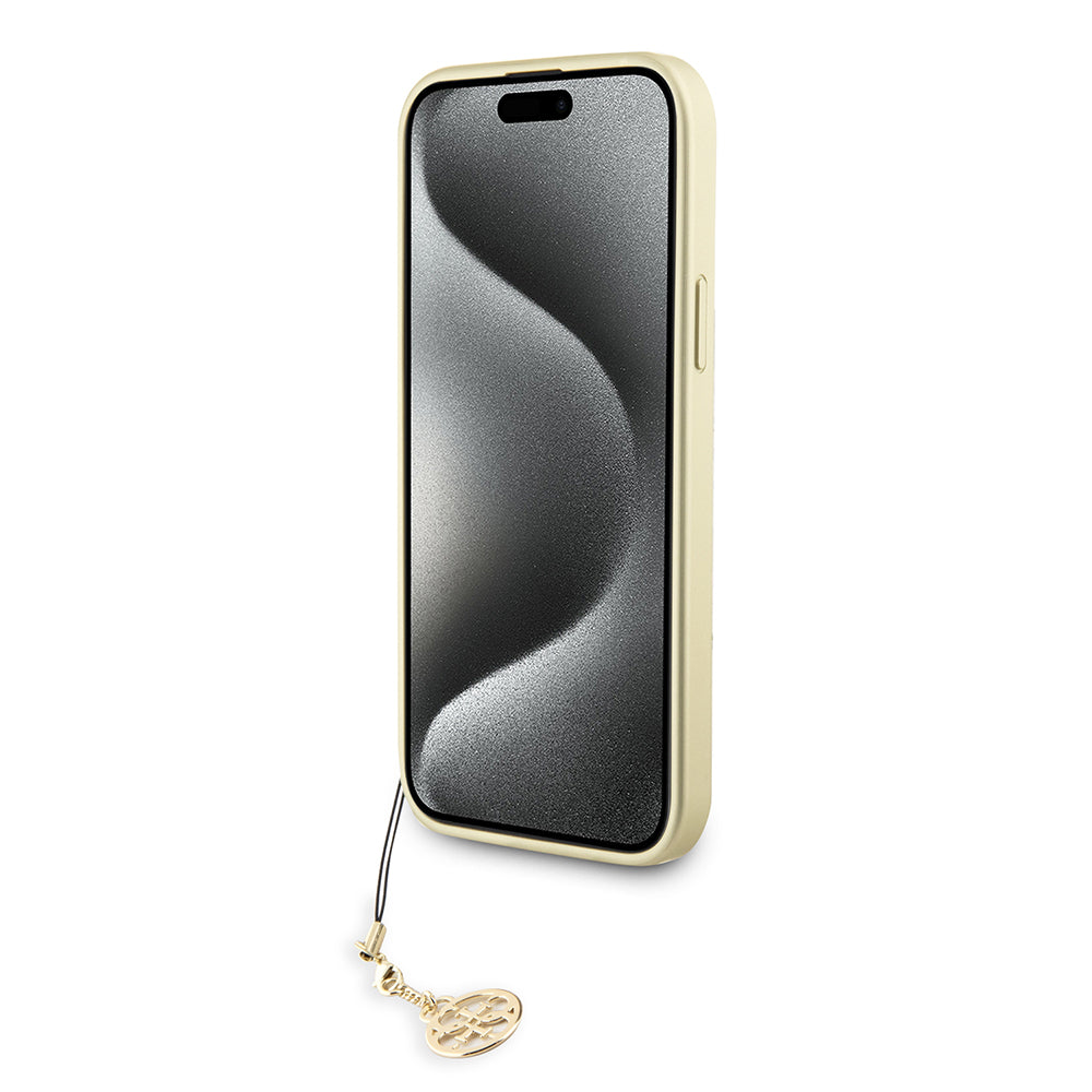 Etui til Apple iPhone 15 Plus, Guess, 4G Charm, Grå