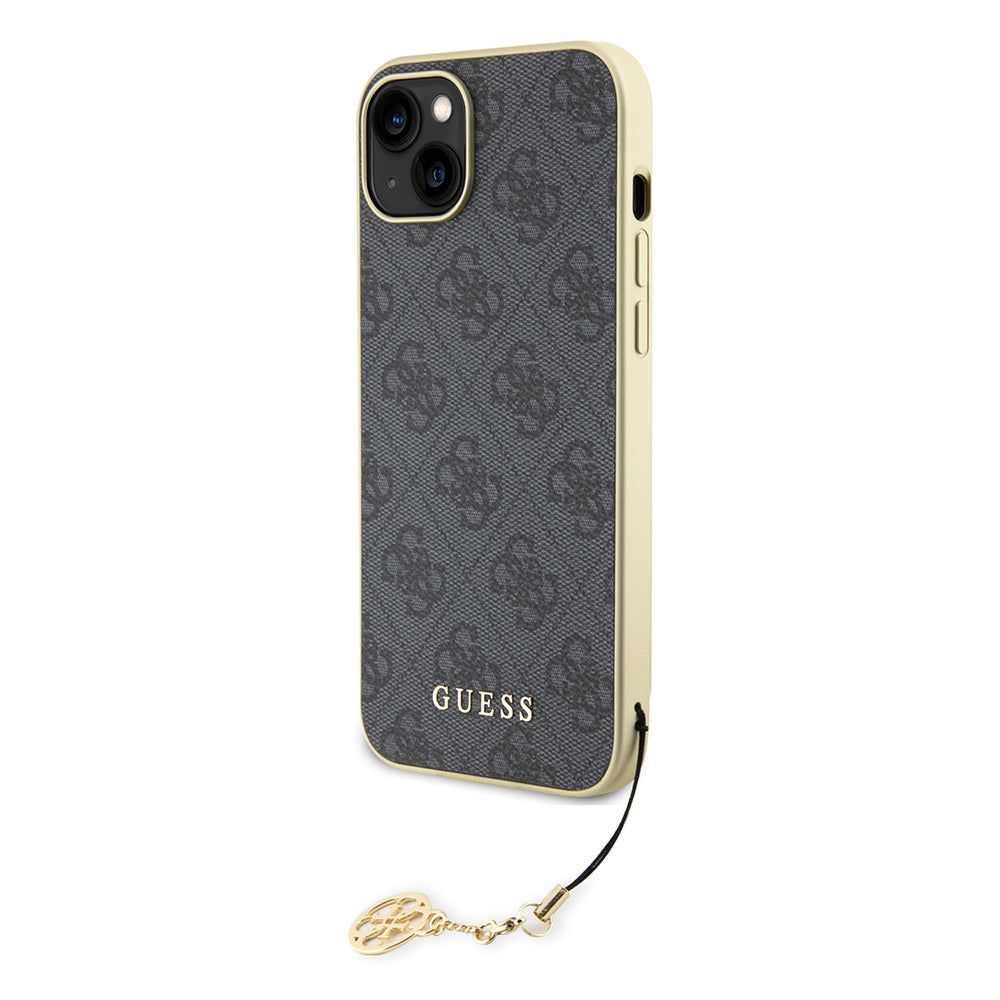 Etui til Apple iPhone 15 Plus, Guess, 4G Charm, Grå