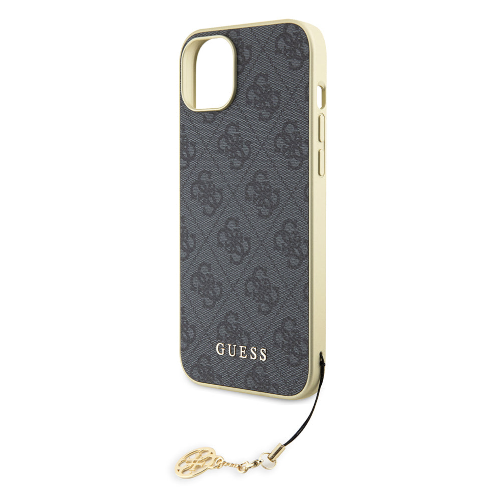 Etui til Apple iPhone 15 Plus, Guess, 4G Charm, Grå