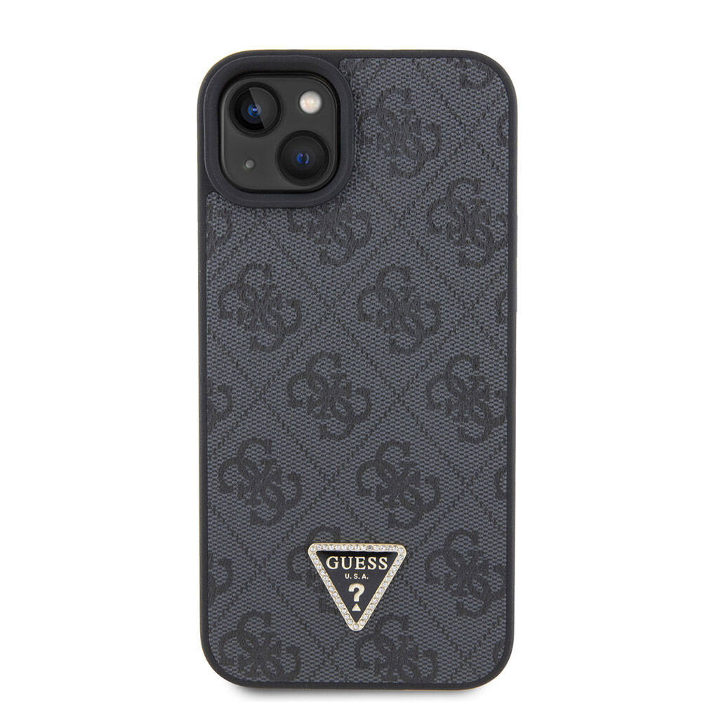Etui til Apple iPhone 15 Plus, Guess, Crossbody 4G Metal Logo, Sort