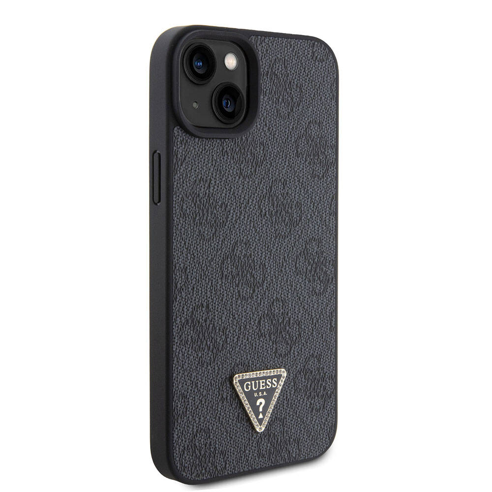 Etui til Apple iPhone 15 Plus, Guess, Crossbody 4G Metal Logo, Sort