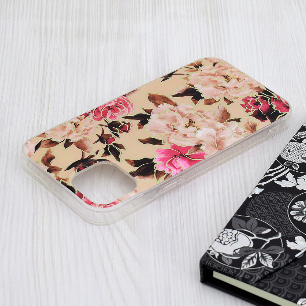 Cover til Apple iPhone 15 Plus, Techsuit, Marble, Beige