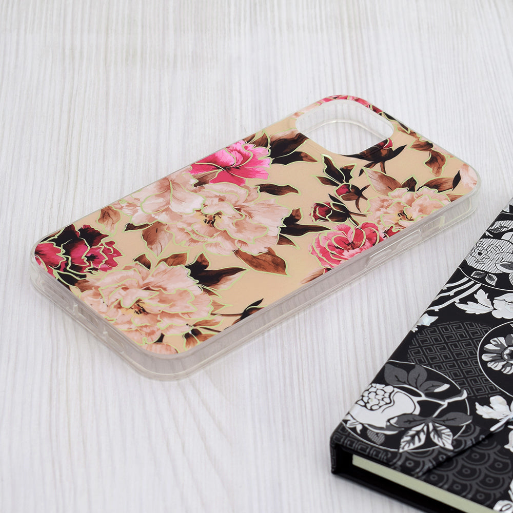 Cover til Apple iPhone 15 Plus, Techsuit, Marble, Beige