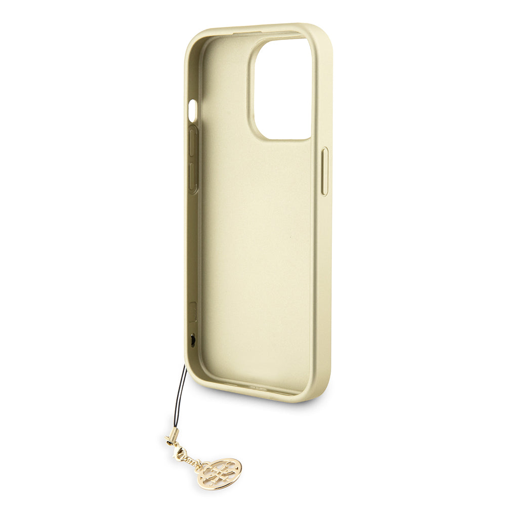Etui til Apple iPhone 15 Pro, Guess, 4G Charm, Grå