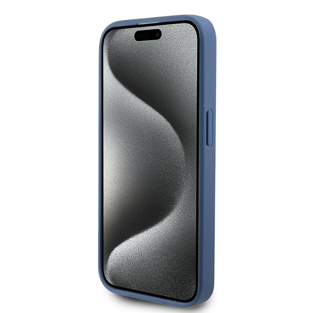 Etui til Apple iPhone 15 Pro, Guess, 4G Stripe, Blå