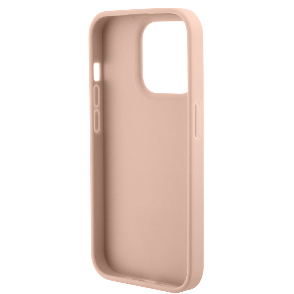 Etui til Apple iPhone 15 Pro, Guess, Croco Triangle Metal Logo, Pink