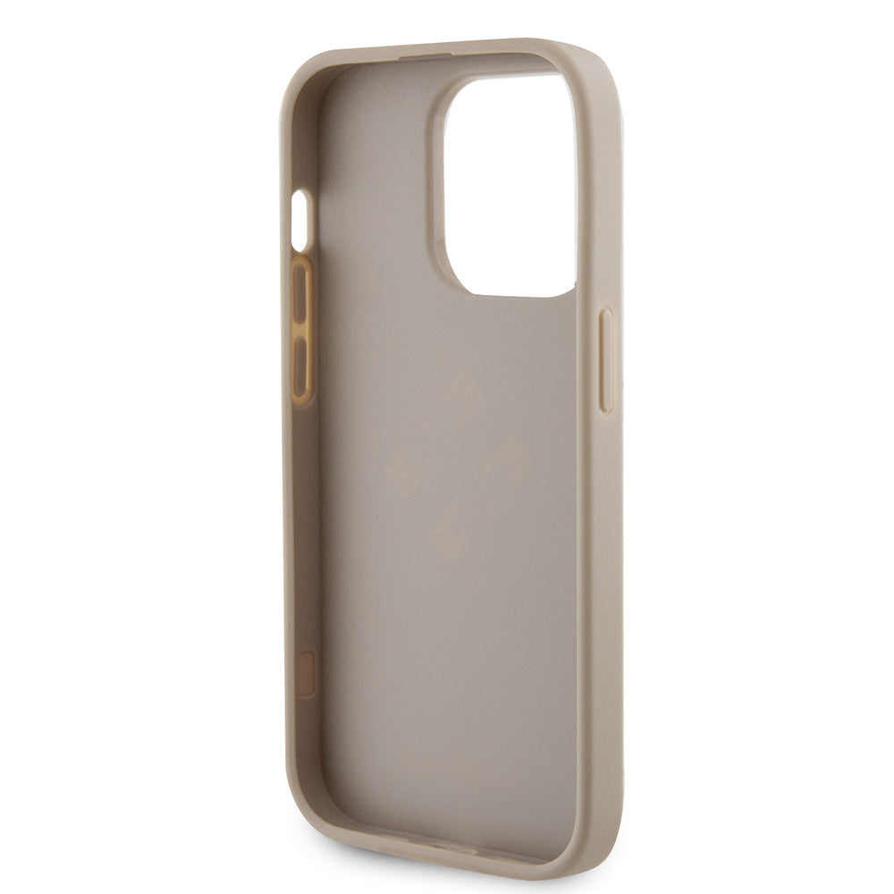 Etui til Apple iPhone 15 Pro, Guess, Perforated 4G, Gylden