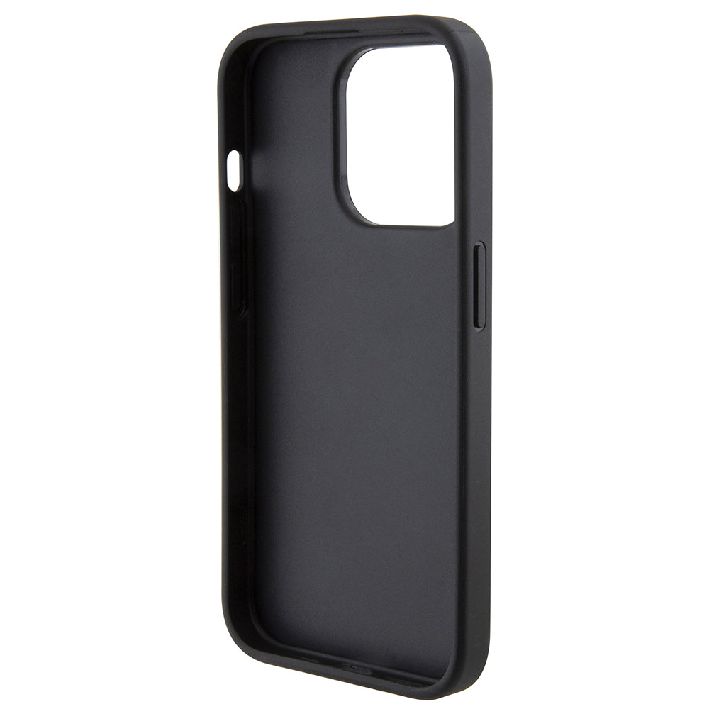 Etui til Apple iPhone 15 Pro, Karl Lagerfeld, Diagonal Quilted K Mønster, Sort