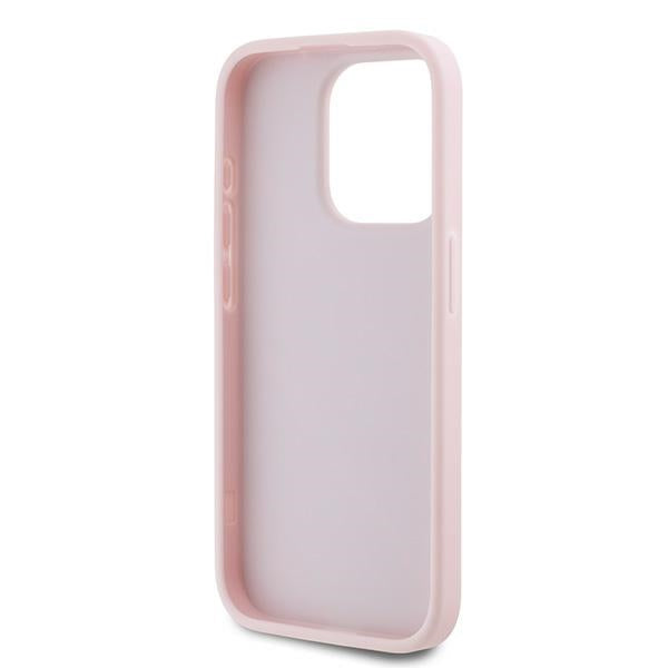 Case for Apple iPhone 15 Pro, Karl Lagerfeld, Diagonal Quilted Script, Pink
