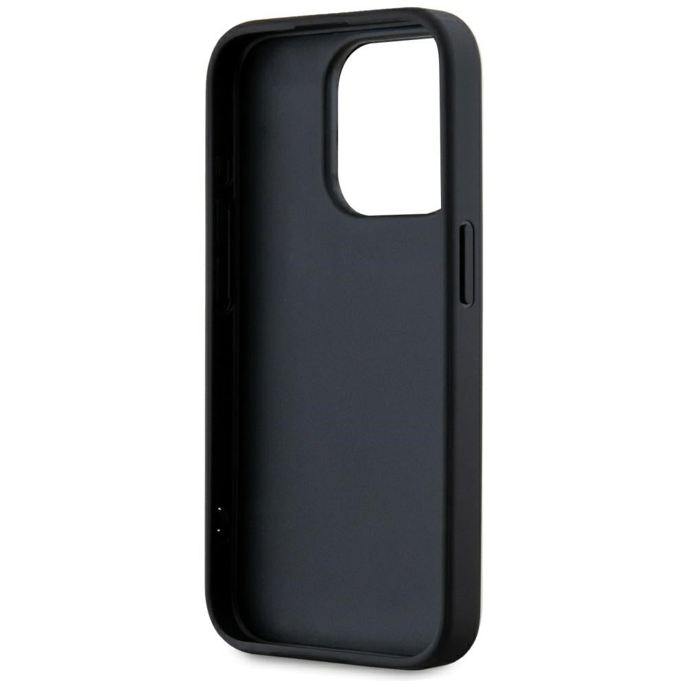 Etui til Apple iPhone 15 Pro, Karl Lagerfeld, Saffiano Athleisure Stripes med Strop, Pink