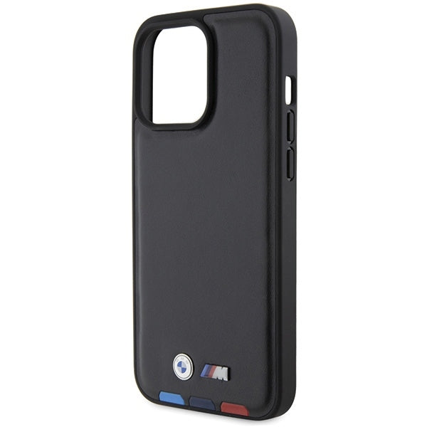 Case for Apple iPhone 15 Pro Max, BMW, Tricolor Stamp, Black