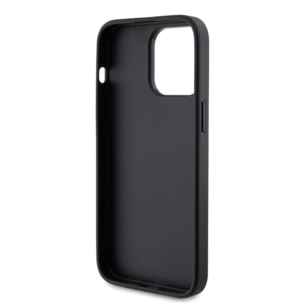 Case for Apple iPhone 15 Pro Max, Guess, 4G Metal Gold Logo, Grey