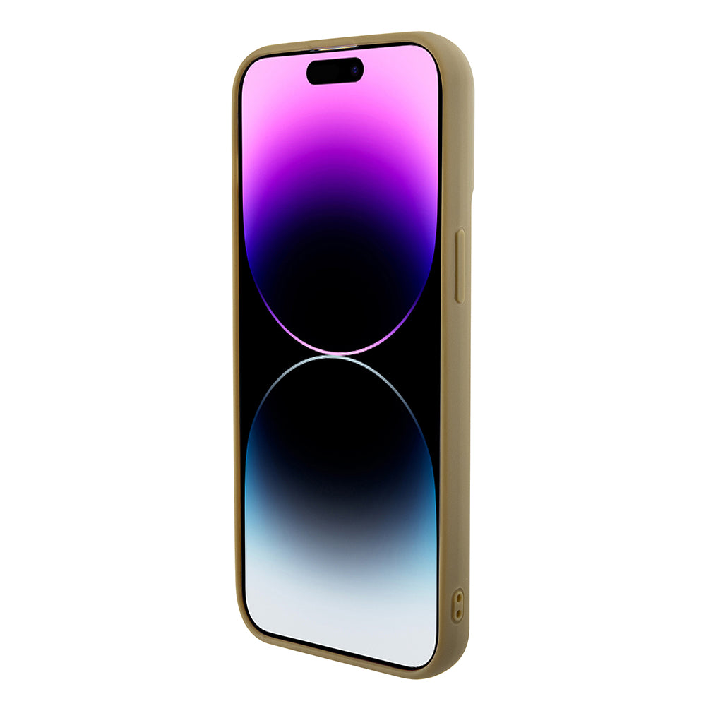 Etui til Apple iPhone 15 Pro Max, Guess, Disco Metal Script, Gylden