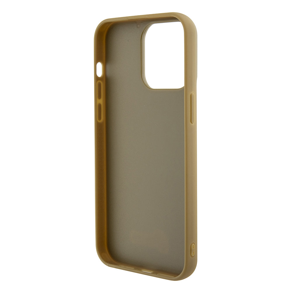 Etui til Apple iPhone 15 Pro Max, Guess, Disco Metal Script, Gylden