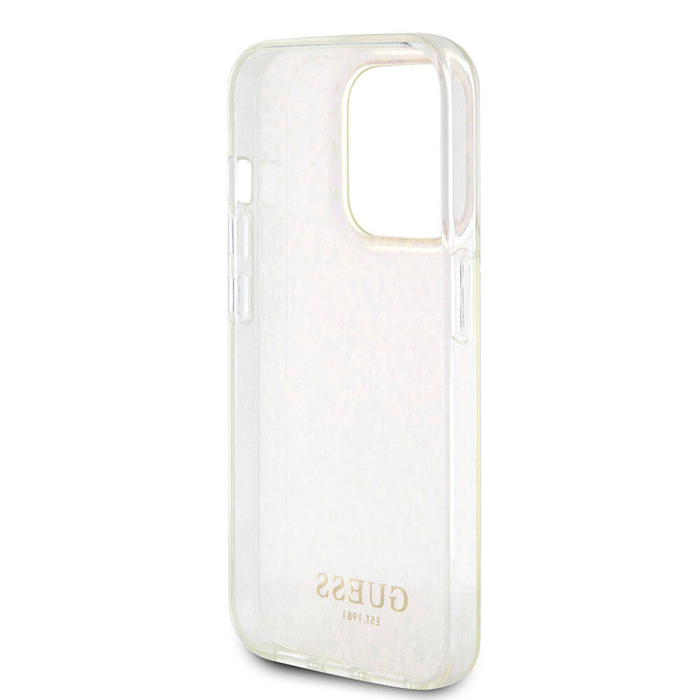 Etui til Apple iPhone 15 Pro Max, Guess, IML Faceted Mirror Disco Iridescent, Pink