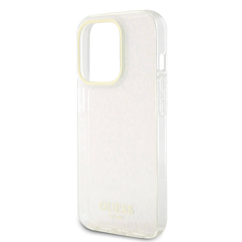 Etui til Apple iPhone 15 Pro Max, Guess, IML Faceted Mirror Disco Iridescent, Pink