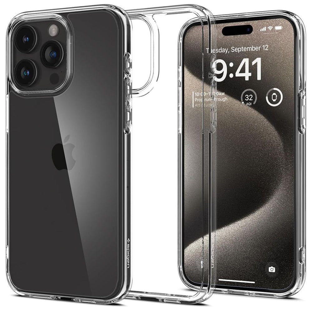 Cover til Apple iPhone 15 Pro Max, Spigen, Ultra Hybrid, Transparent ACS06565