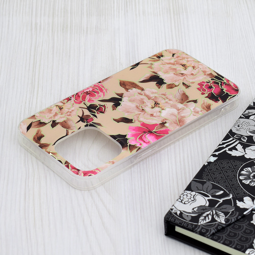 Cover til Apple iPhone 15 Pro Max, Techsuit, Marble, Beige